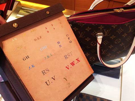 louis vuitton hot stamp options